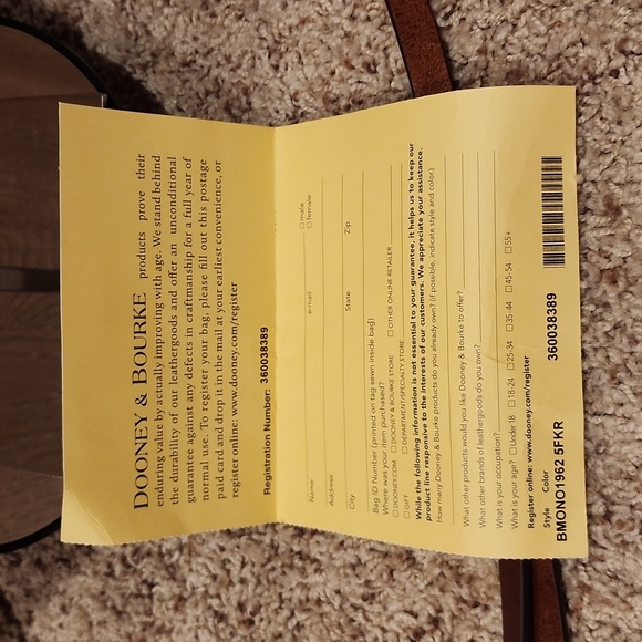 EUC Dooney and Bourke Monogram Small Handle Tote - Picture 7 of 7